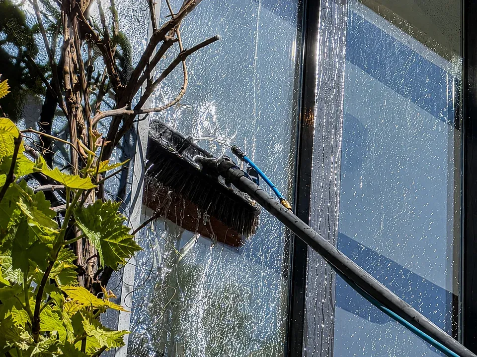 Glasbewassing met osmosewater